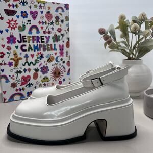 Jeffrey Campbell White Platform Shoes